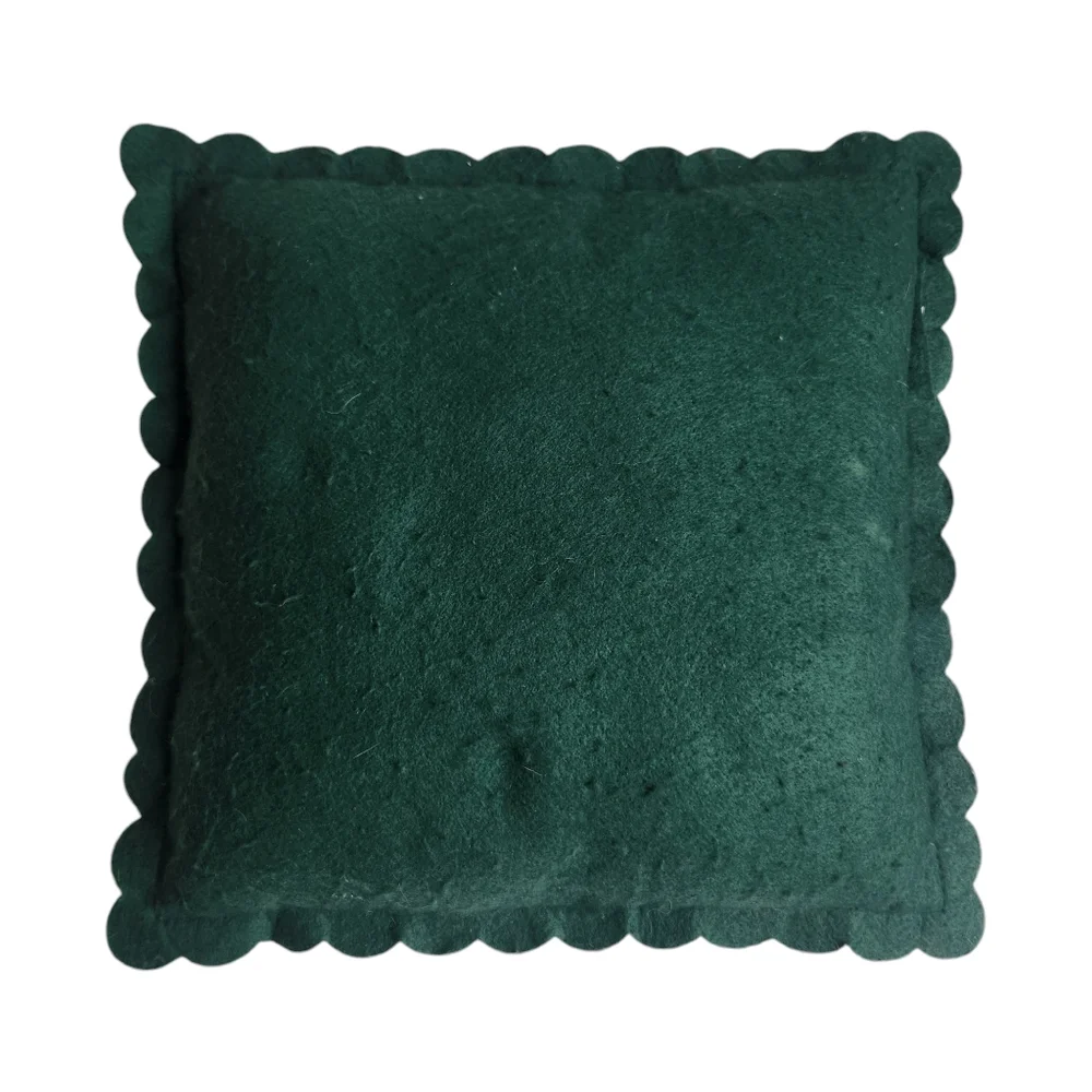 Vintage Christmas Tree Candy Cane Felt Handmade Holiday Red Throw Pillows